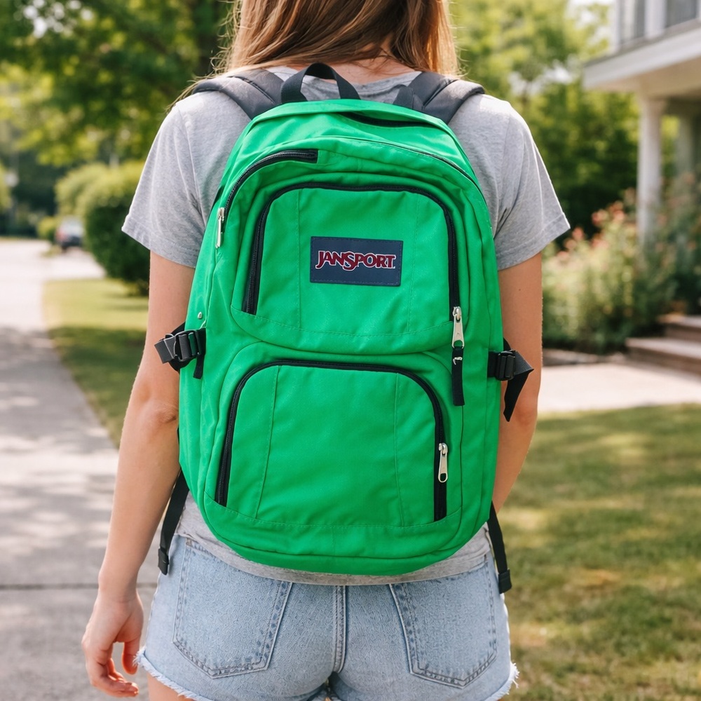Jansport Green Backpack - image 1